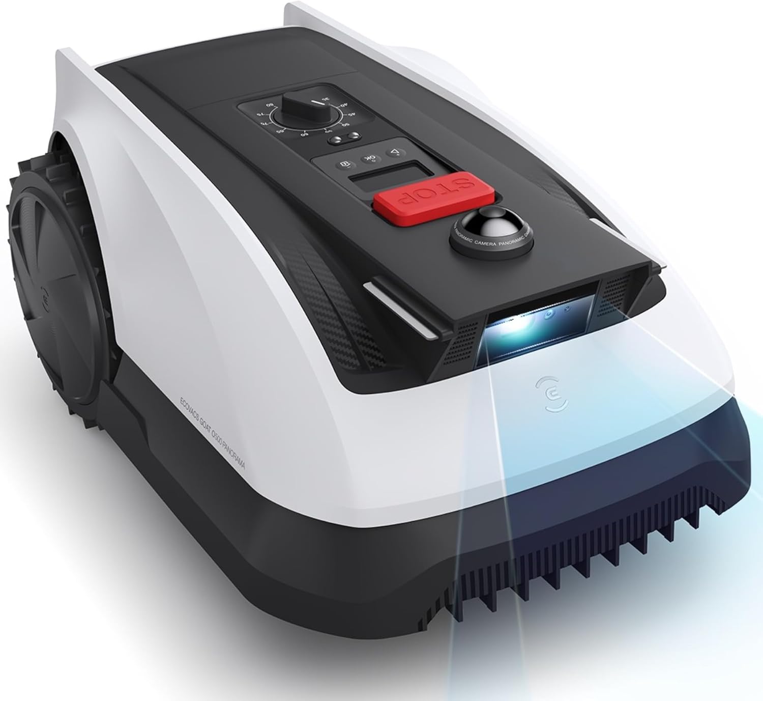 ECOVACS Goat O500 Panorama Mähroboter ohne Begrenzungskabel, 500 m², Auto-Kartierung Rasenmähroboter, Setup-frei, LiDAR-unterstützte visuelle Navigation, passiert 0,7m Engstellen, Logischer Schneiden