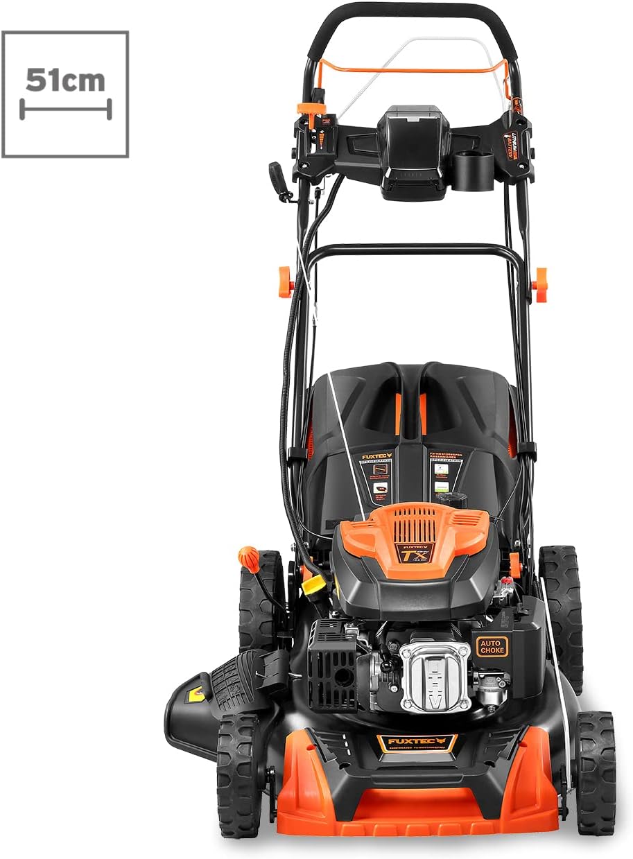 FUXTEC FX-RM5196eSPRO 4in1 Benzinmäher, E-Start & Antrieb, 51 cm Schnitt