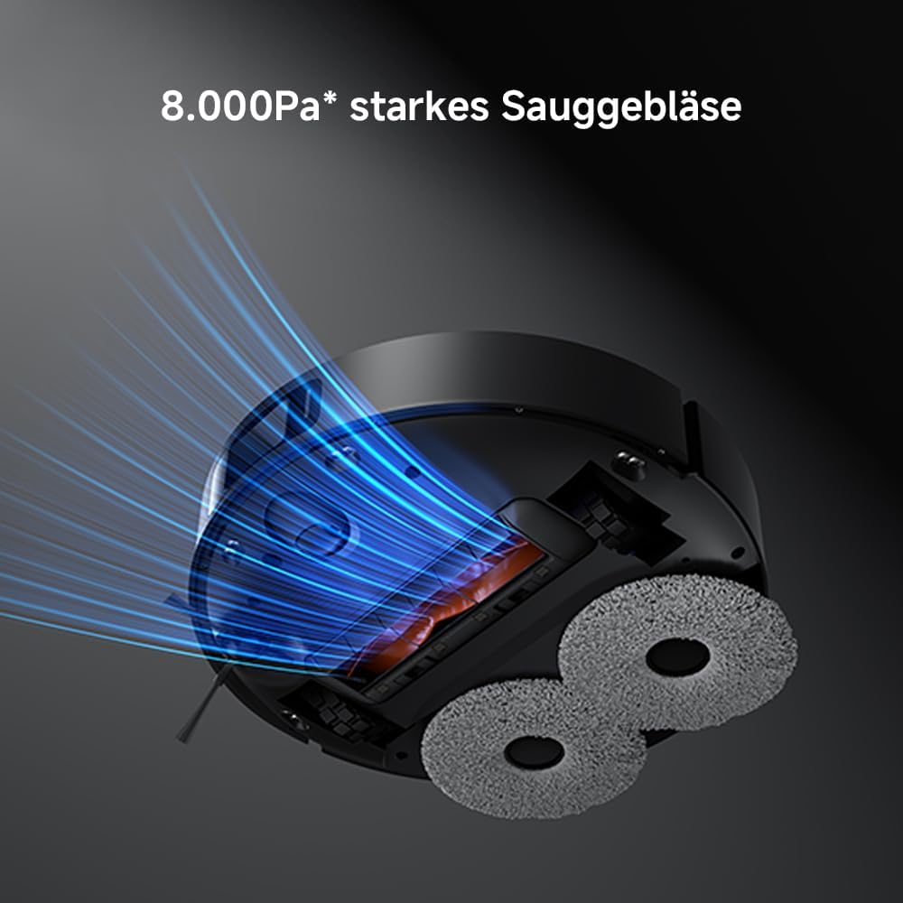 Xiaomi X20 Max, 8,000Pa, Dual Mop, Heißwasser, 75 Tage Staub, 5200mAh