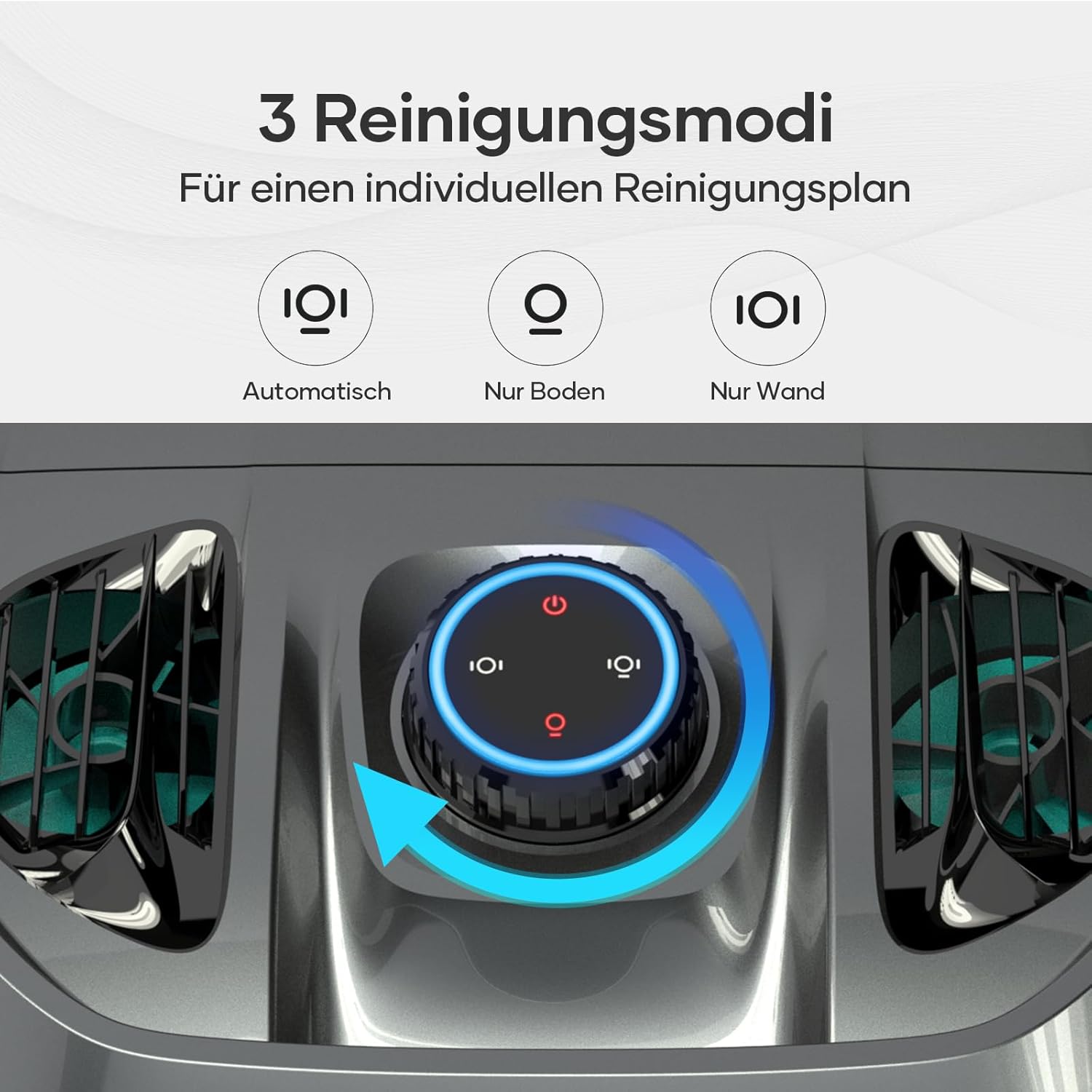 AIPER ZT6002 Poolroboter, Quad-Motor, WavePath, 3 Modi, Kabellos, Boden & Wand, bis 150㎡