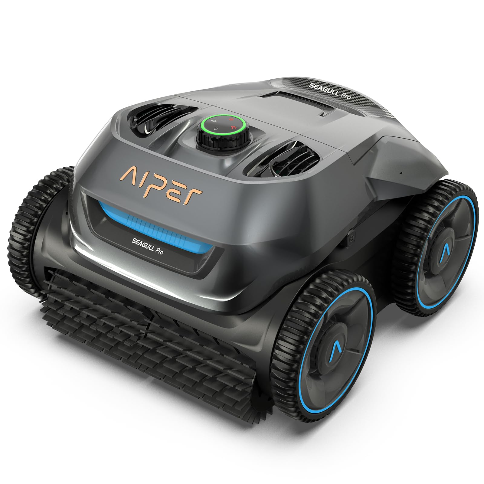 AIPER ZT6002 Poolroboter, Quad-Motorensystem, WavePath Navigationstechnologie, 3 Reinigungsmodi, Wandklettern, Poolsauger Akku Kabellos, Poolroboter Boden und Wand Ideal für Pool bis zu 150㎡