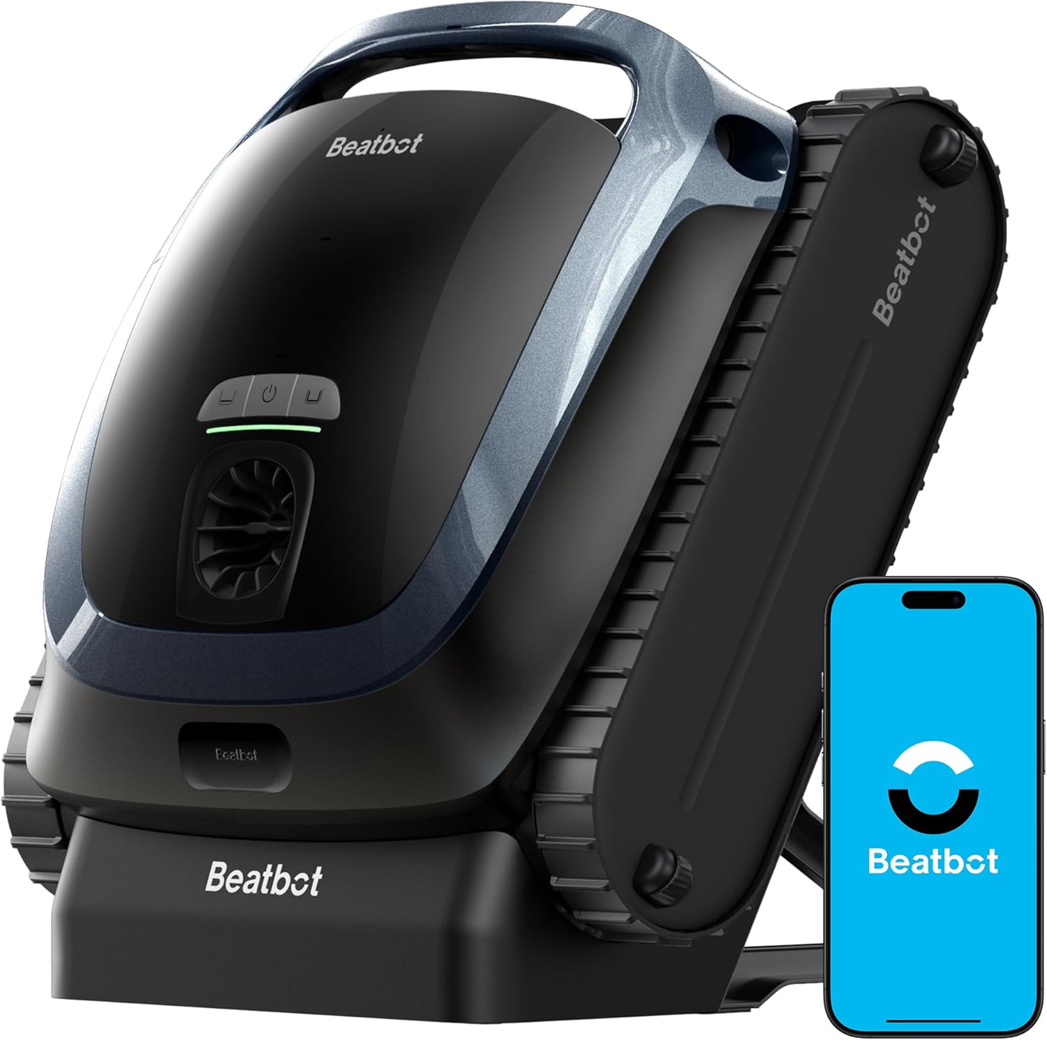 Beatbot AquaSense 2 Akku Poolroboter, Boden & Wand, Wasserlinie doppelt, bis 300㎡, Midnight Blue