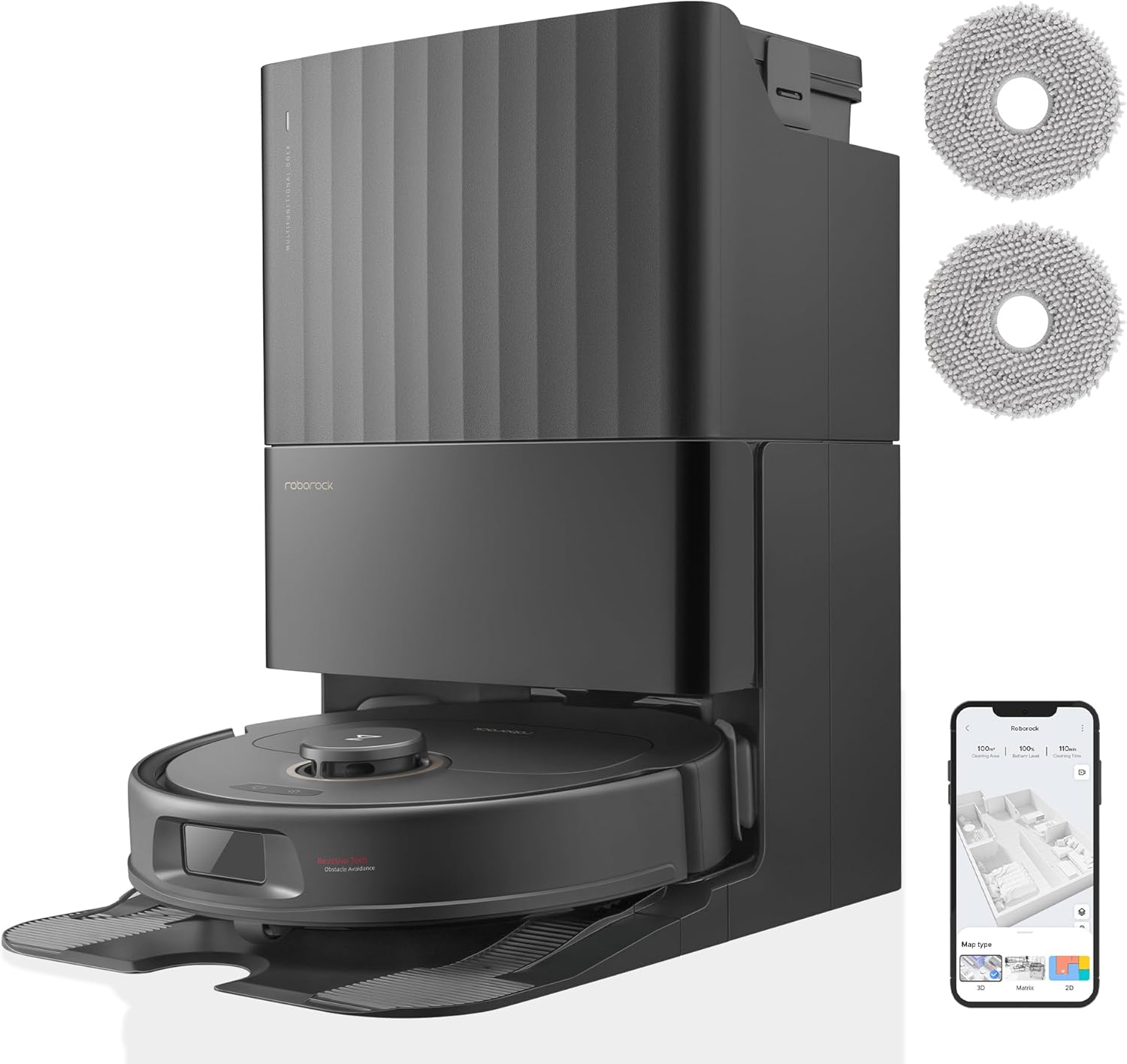 Roborock Qrevo Pro Set, 7000 Pa, FlexiArm™, 60 °C Moppreinigung