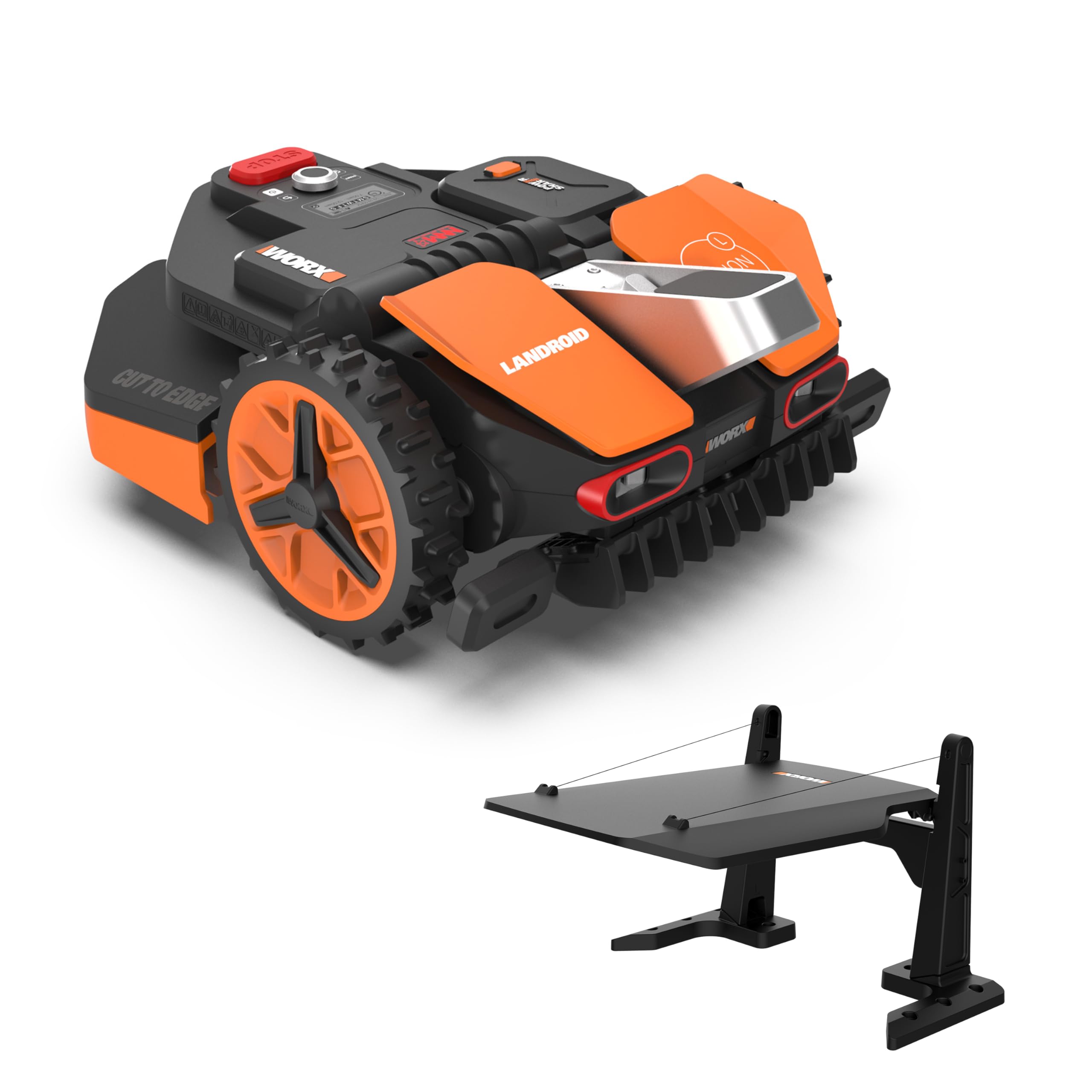 WORX Landroid Vision S250 Mähroboter WR202E für Gärten bis 250m², AI Rasenmäher Roboter ohne Begrenzungskabel (WLAN & Bluetooth, aktive Hindernisvermeidung mit KI-Technologie, Igelschutz)