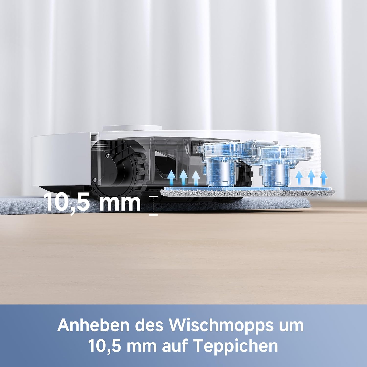 Mova E30 Ultra, 7.000Pa, Selbstreinigung, 10,5 mm Hebemopp, Teppicherkennung