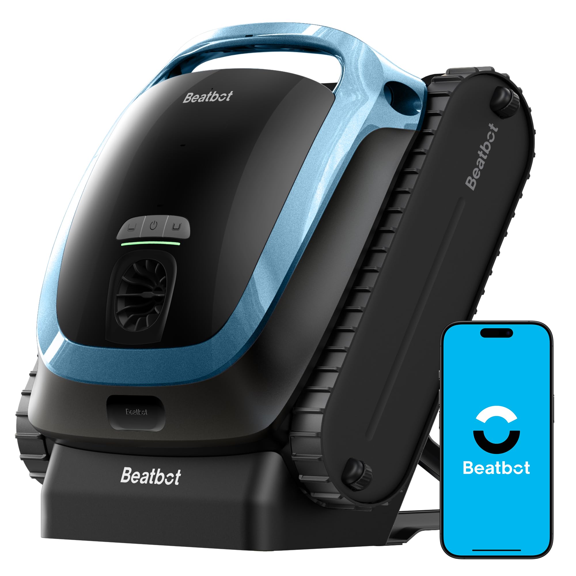 Beatbot AquaSense 2 Pool Robots, Battery Pool Vacuum Cleaner with Surface Parking Function, Pool Cleaner Floor and Wall, Double Cleaning of the Waterline, for Pools up to 300 m², Midnight Blue