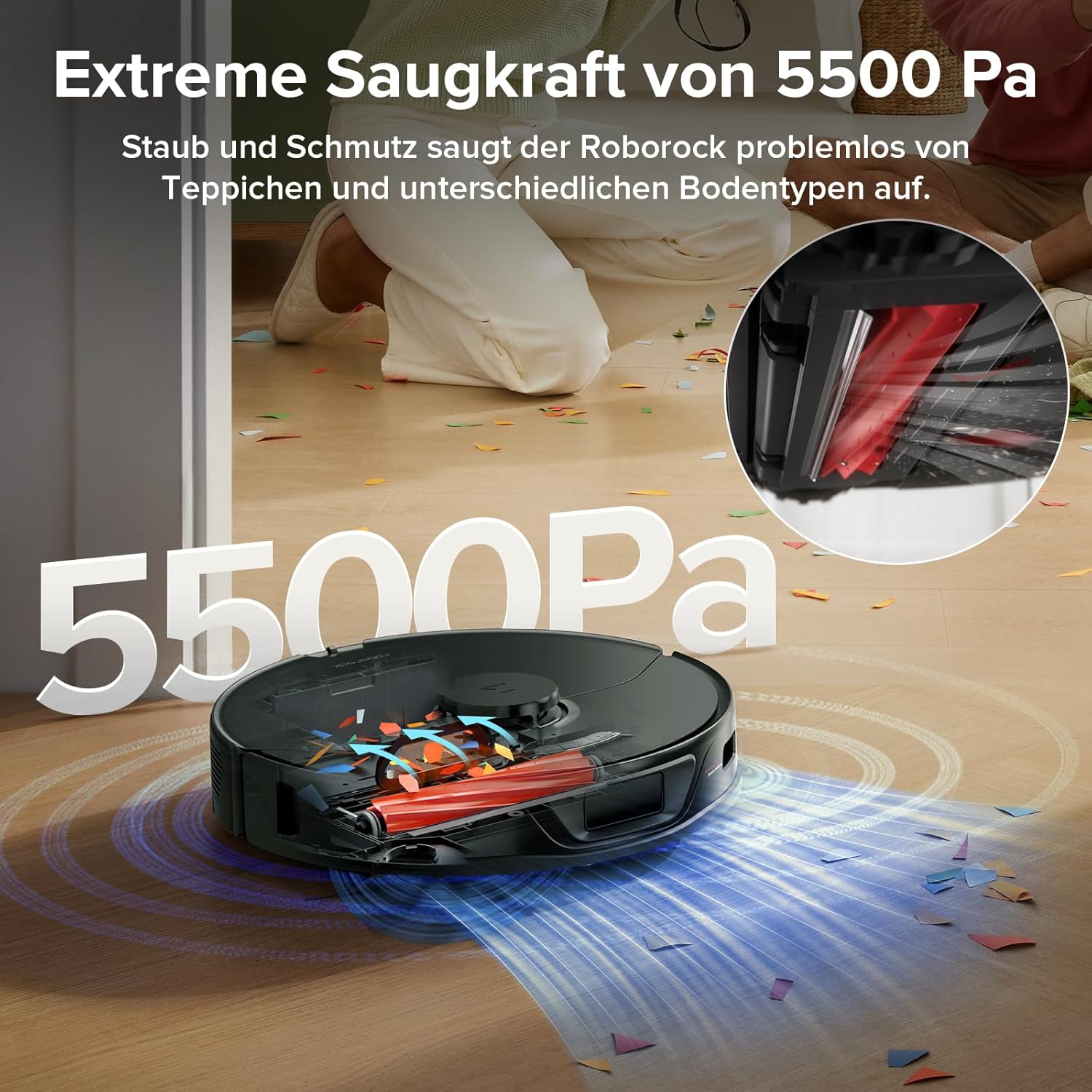 Roborock S7 Max Ultra, 5500 Pa, Selbstreinigung & App-Steuerung