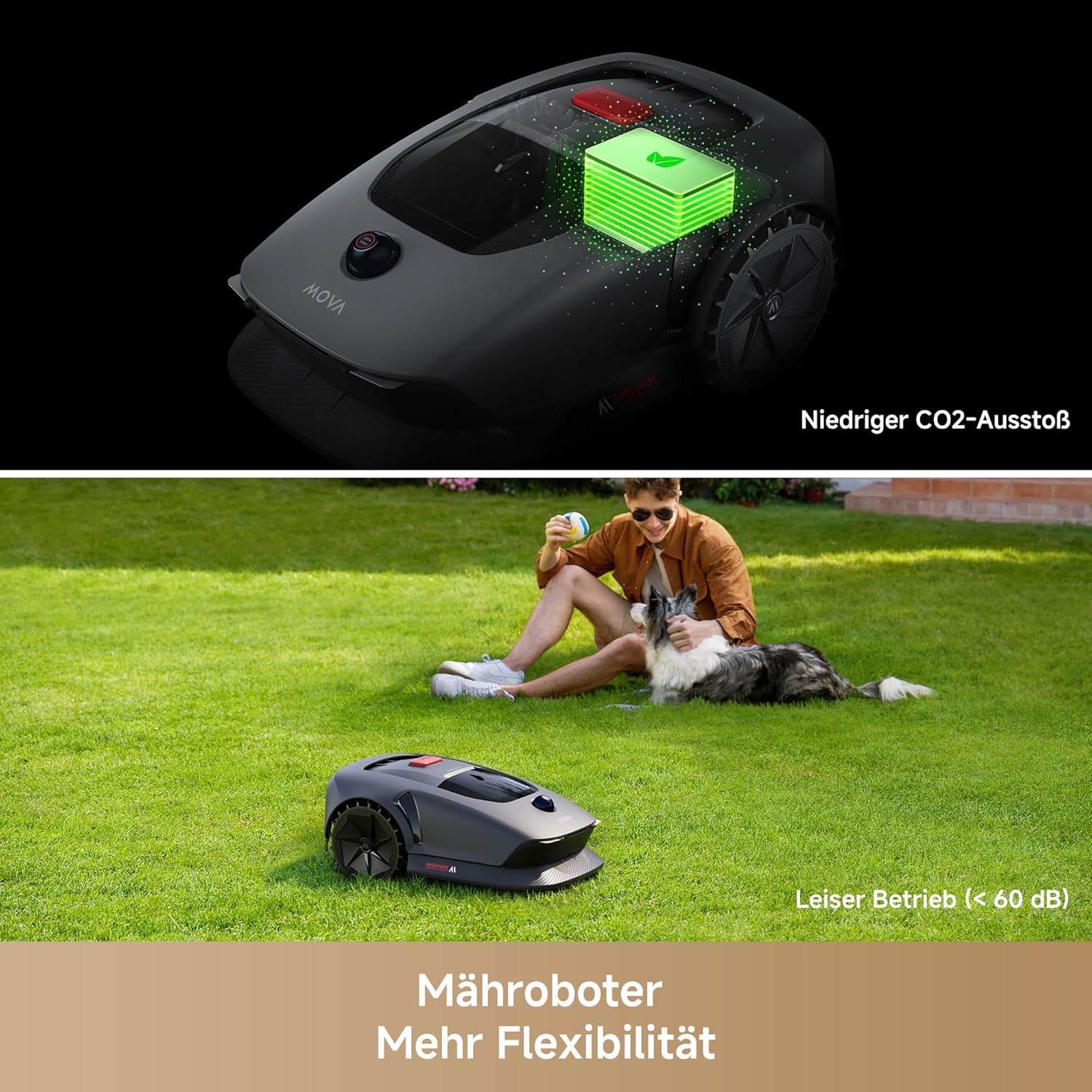 MOVA 600 Mähroboter 600 m², 3D-LiDAR & App-Steuerung