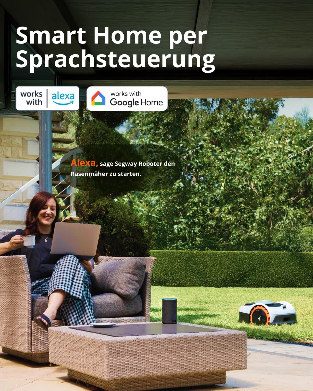 Navimow i105E Mähroboter 500 m², RTK+Vision, Igelschutz & KI