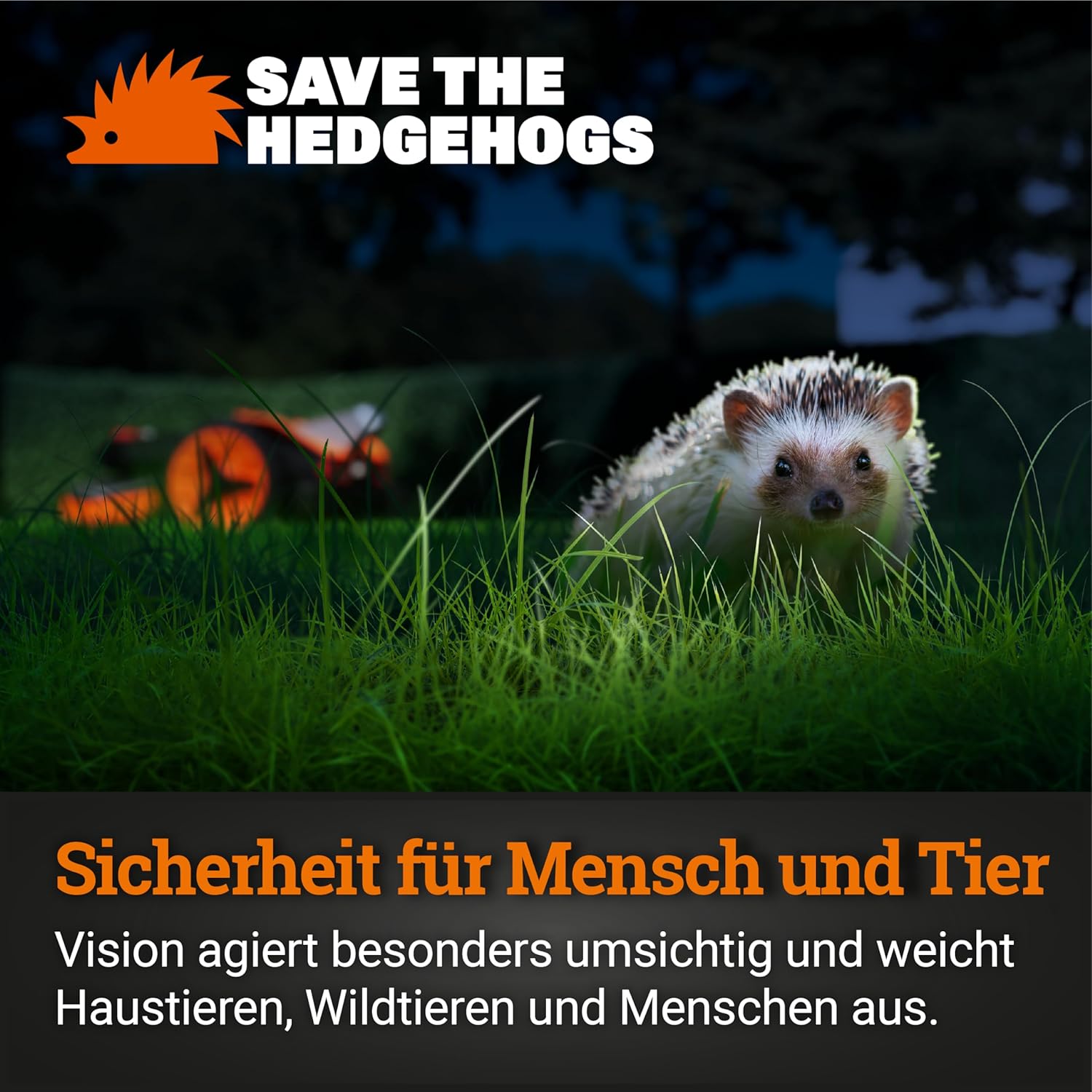 WORX Vision M800 Mähroboter 800 m² ohne Kabel, KI & Igelschutz