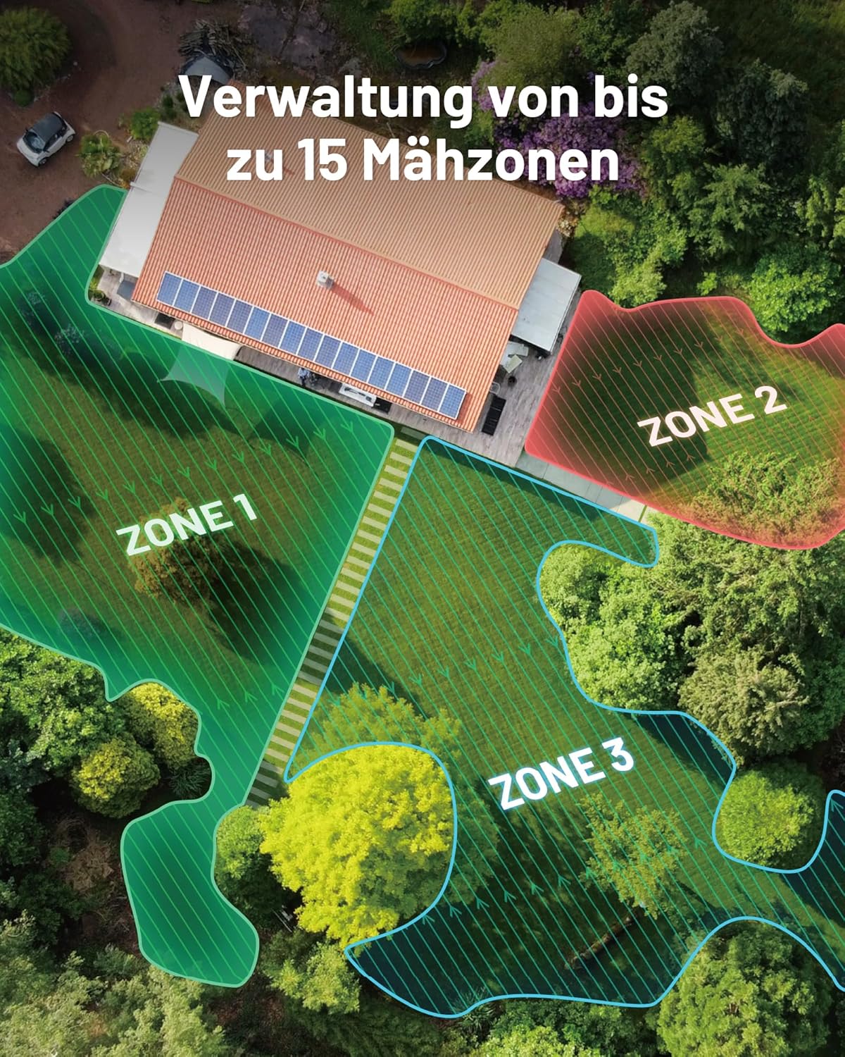 MAMMOTION LUBA mini AWD 1500 Mähroboter 1500 m², NetRTK+Vision, ohne Kabel, 80 % Steigung