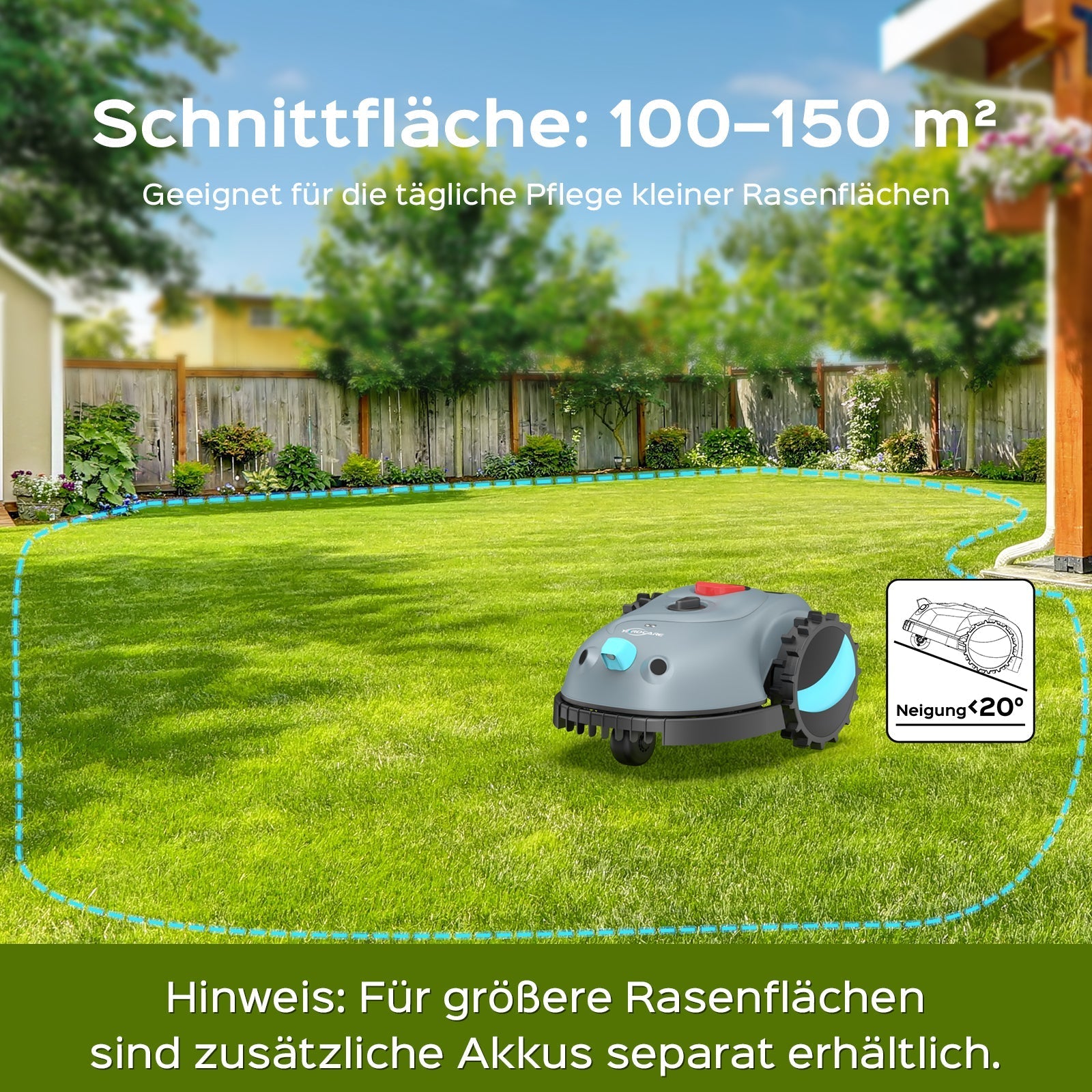 YARDCARE V100 Mähroboter