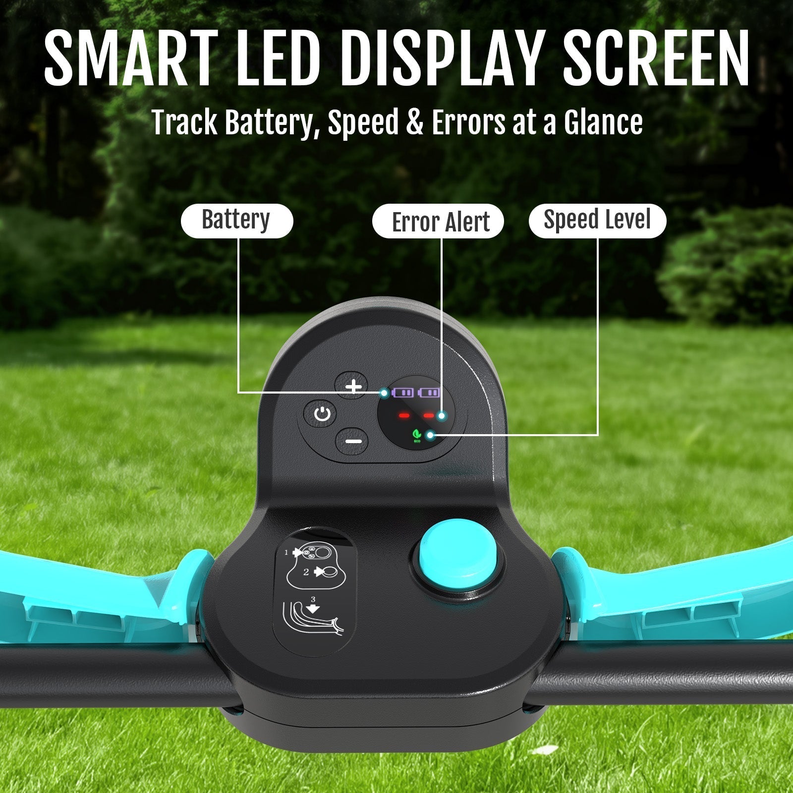 YARDCARE 13" bürstenloser Akku-Rasenmäher