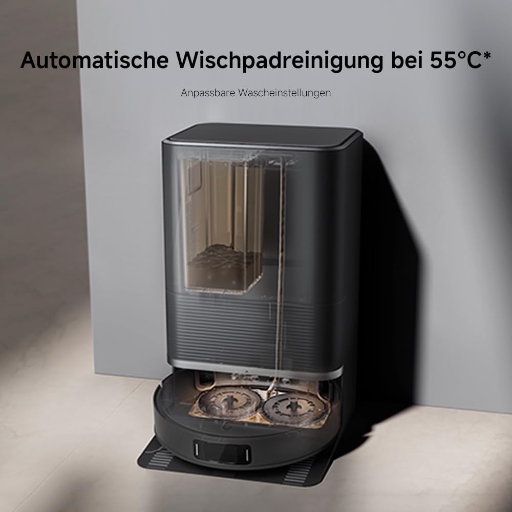 Xiaomi X20 Max, 8,000Pa, Dual Mop, Heißwasser, 75 Tage Staub, 5200mAh