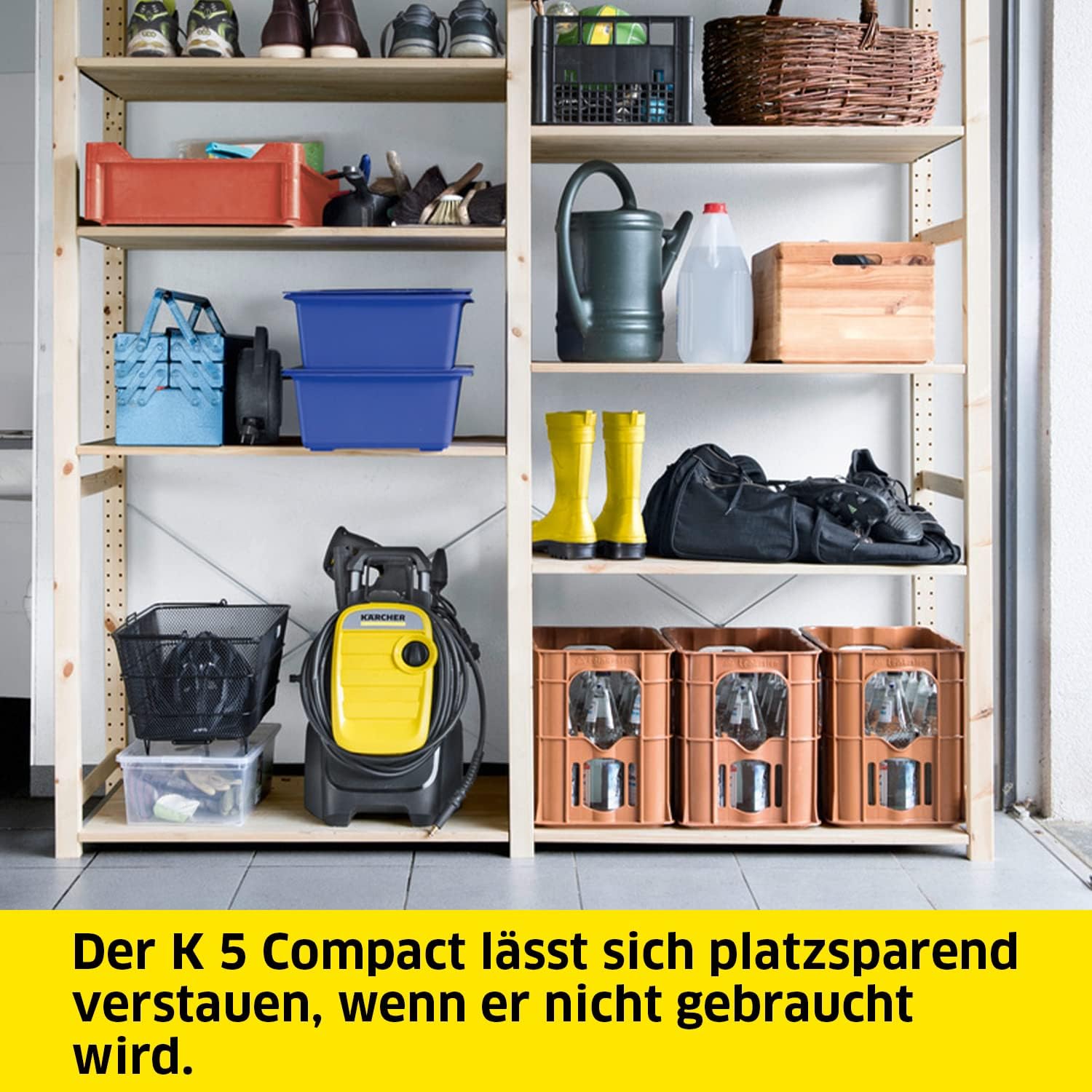 Kärcher K 5 Compact Home Hochdruckreiniger, 145 bar, Flächenreiniger T5