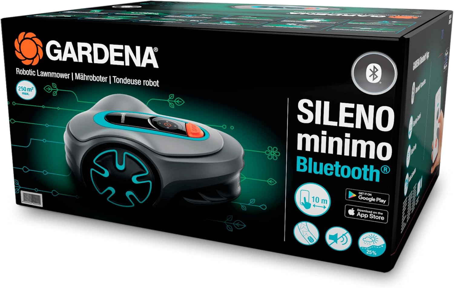 Gardena SILENO minimo 250 Mähroboter, Bluetooth & App
