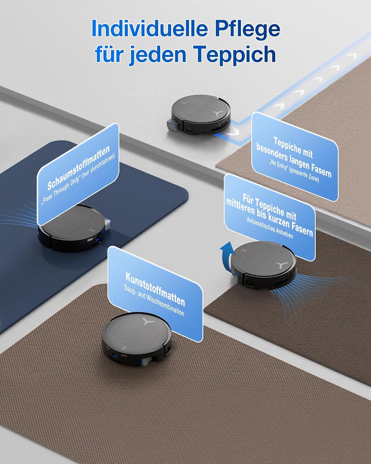 ECOVACS T80 Omni, 18,000Pa, OZMO Mop, Selbstreinigung, ZeroTangle 3.0, 40-75°C Wäsche