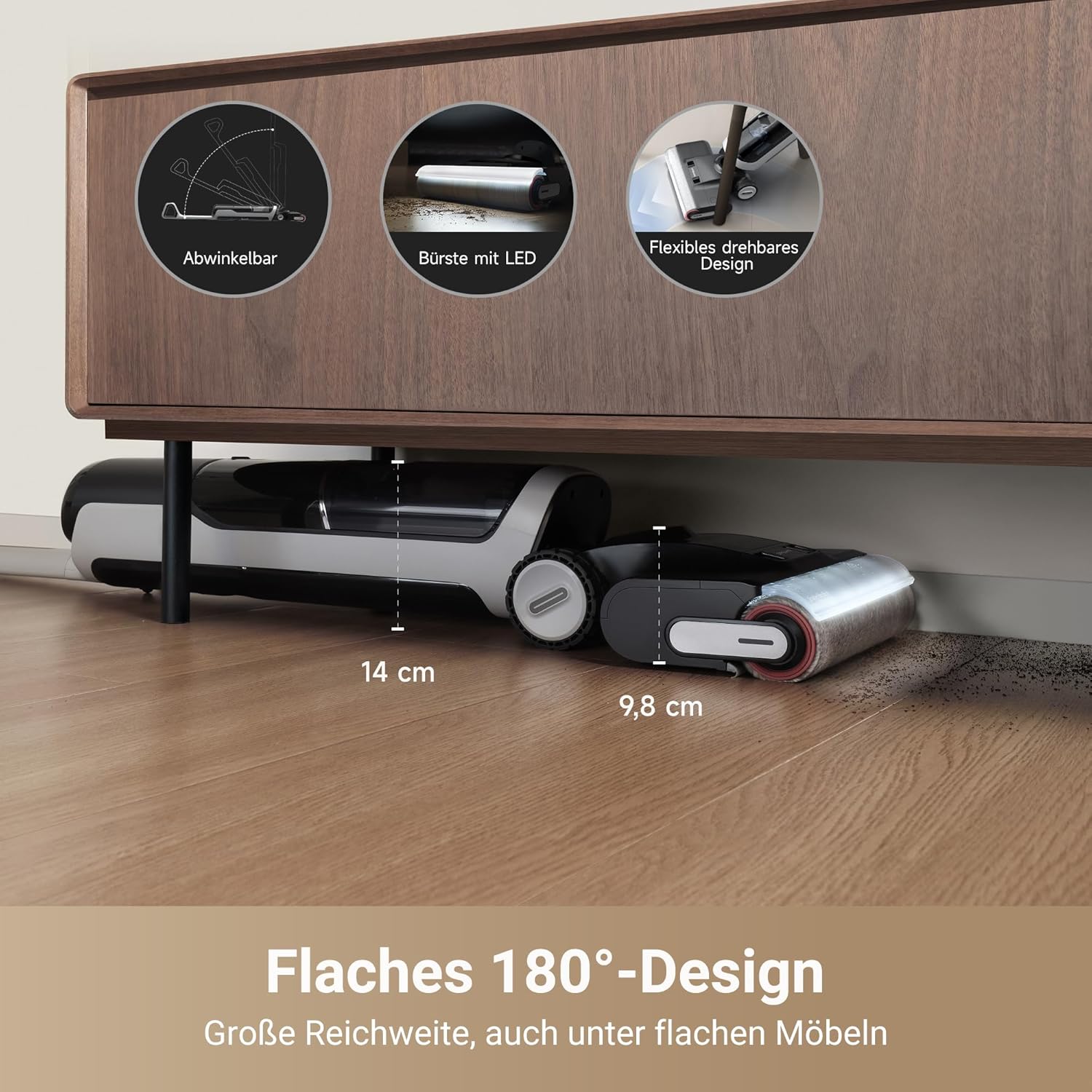 Dreame H14 Pro, 18kPa, Nass/Trocken, 180° Flach, App