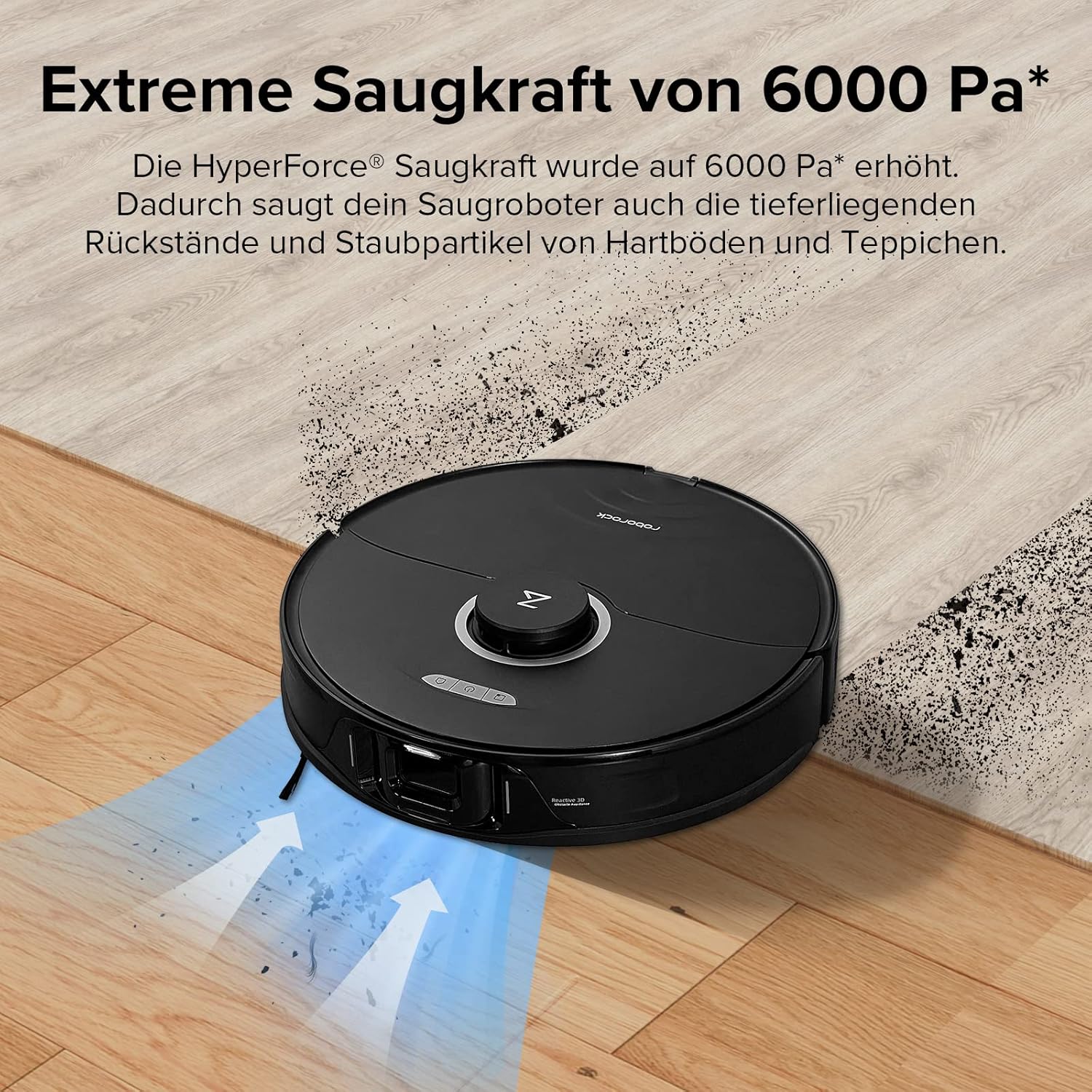 Roborock S8, 6000Pa, Doppelbürste, 3D Hindernisvermeidung, Alexa-kompatibel, Tierhaare