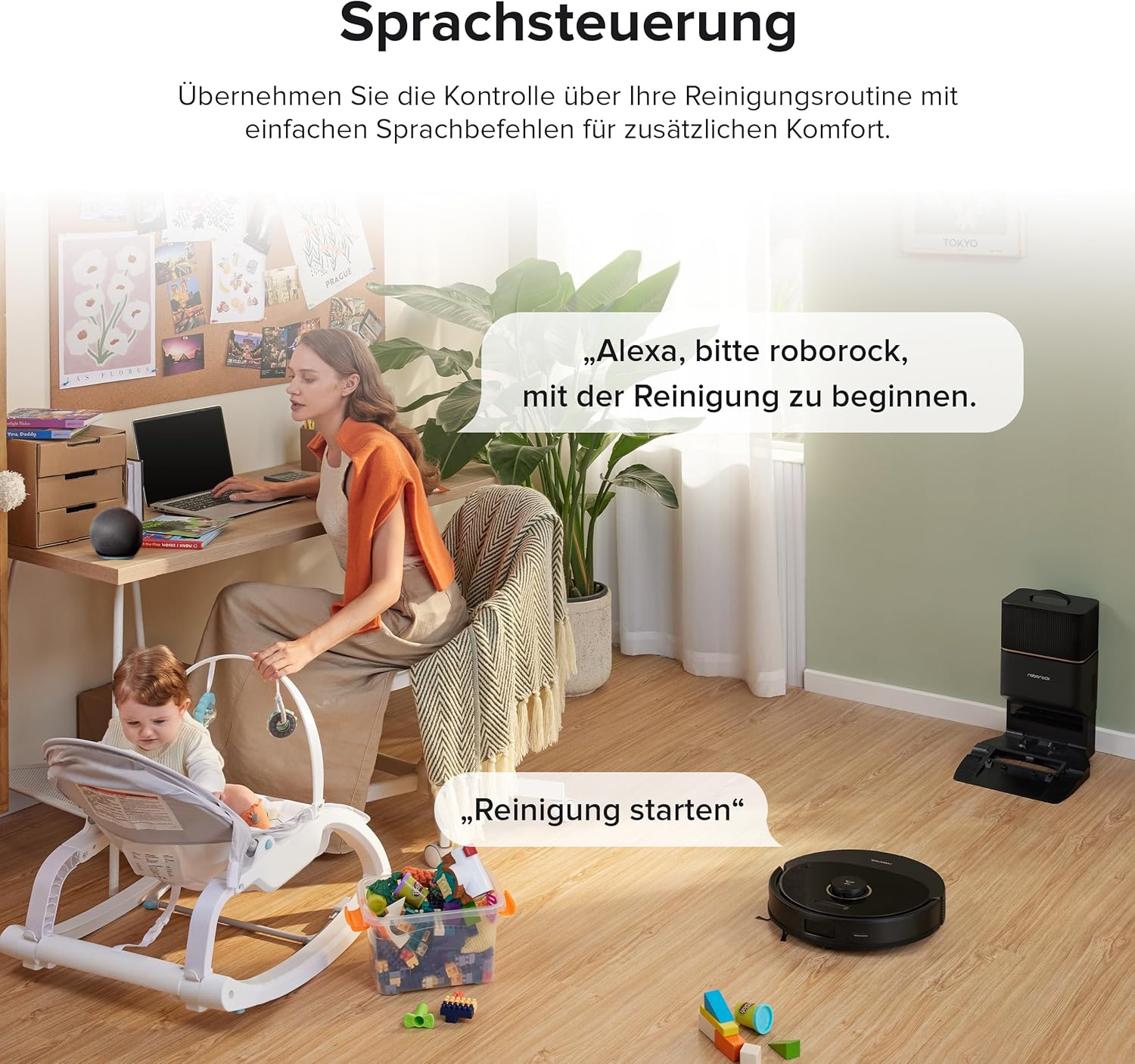 Roborock Q8 Max+, 5500Pa, DuoRoller, 2.5L Staubbeutel, 350ml Wassertank, LiDAR Navigation