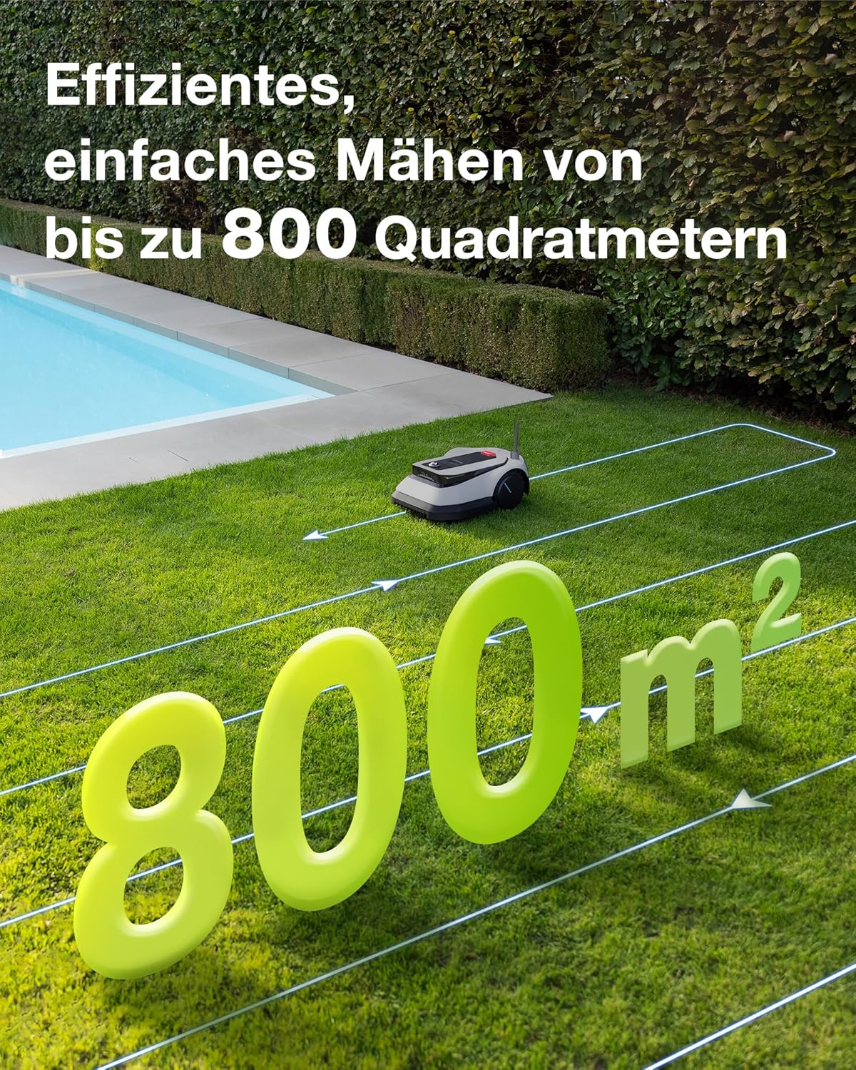 ECOVACS GOAT G1-800 Mähroboter 800 m², ohne Kabel, GPS & Hindernisvermeidung